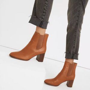 Madewell Laura Chelsea Boot in Leather - English Saddle